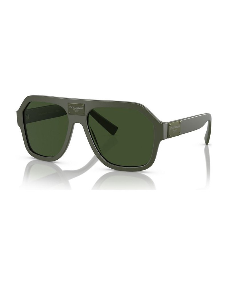 Men's Sunglasses DG4433 Matte Dark Green $96.72 Mens