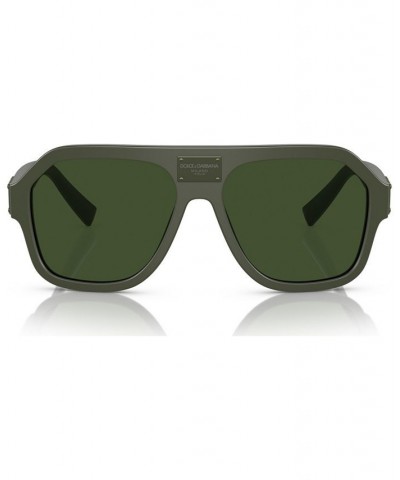 Men's Sunglasses DG4433 Matte Dark Green $96.72 Mens