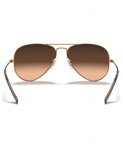 Sunglasses RB3025 AVIATOR GRADIENT GOLD/GREY GRADIENT $51.62 Unisex