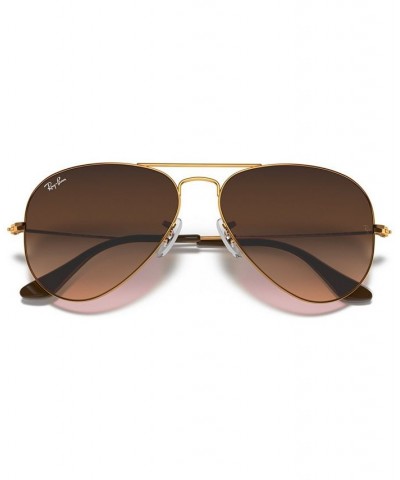 Sunglasses RB3025 AVIATOR GRADIENT GOLD/GREY GRADIENT $51.62 Unisex