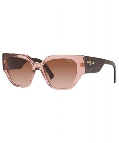 Vogue Women's Sunglasses VO5409S 52 Transparent Lilac $13.12 Womens