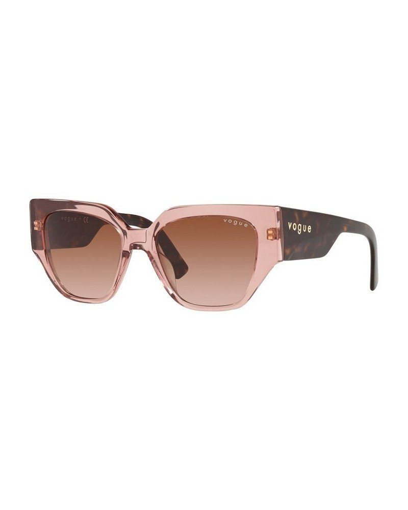 Vogue Women's Sunglasses VO5409S 52 Transparent Lilac $13.12 Womens