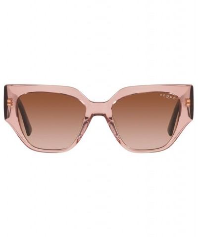 Vogue Women's Sunglasses VO5409S 52 Transparent Lilac $13.12 Womens