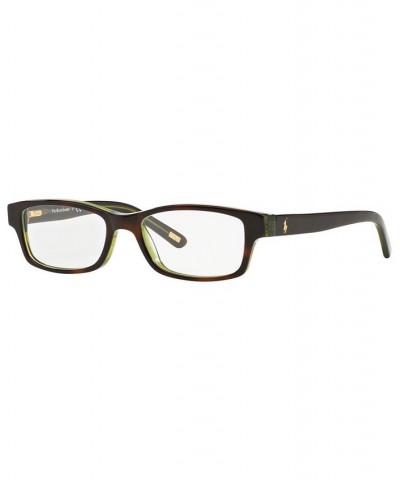 Polo Prep PP8518 Men's Rectangle Eyeglasses Black $16.32 Mens