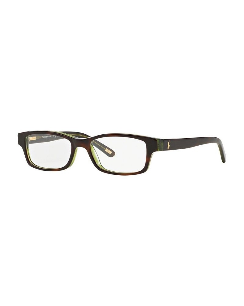 Polo Prep PP8518 Men's Rectangle Eyeglasses Black $16.32 Mens