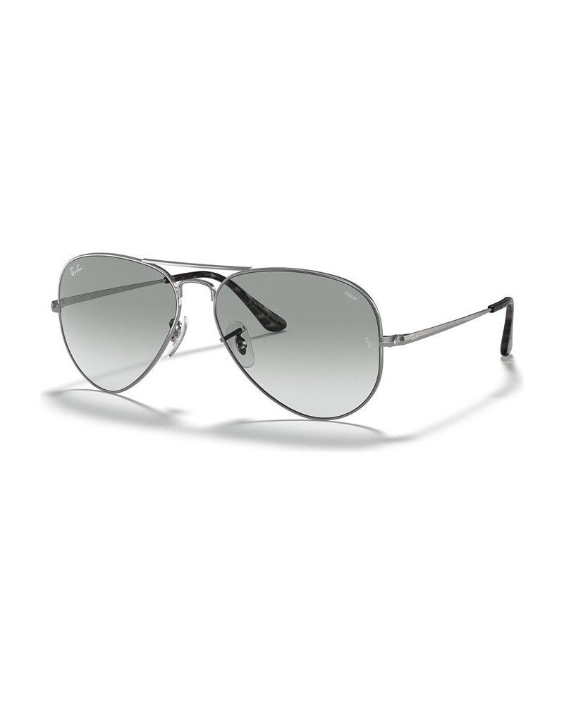 Photochromatic Sunglasses RB3689 55 SILVER/PHOTO AZURE GRADIENT BLUE $29.70 Unisex