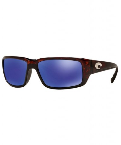 Polarized Sunglasses FANTAIL 59P TORTOISE/ BLUE MIRROR POLAR $60.06 Unisex