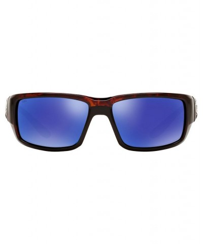 Polarized Sunglasses FANTAIL 59P TORTOISE/ BLUE MIRROR POLAR $60.06 Unisex