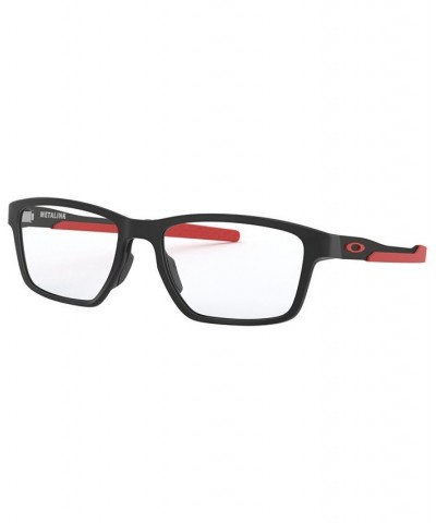 OX8153 Men's Rectangle Eyeglasses Black $64.09 Mens