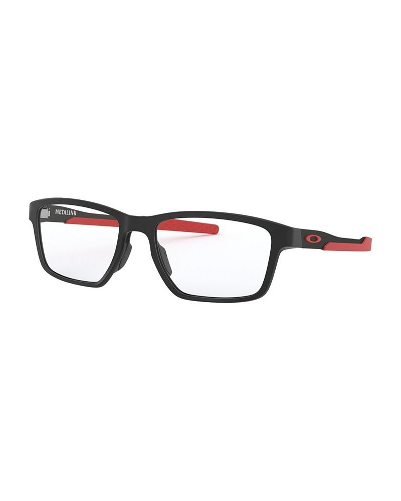 OX8153 Men's Rectangle Eyeglasses Black $64.09 Mens