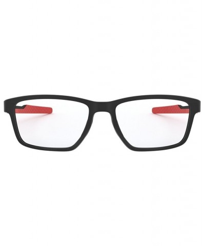 OX8153 Men's Rectangle Eyeglasses Black $64.09 Mens