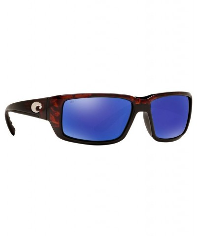 Polarized Sunglasses FANTAIL 59P TORTOISE/ BLUE MIRROR POLAR $60.06 Unisex