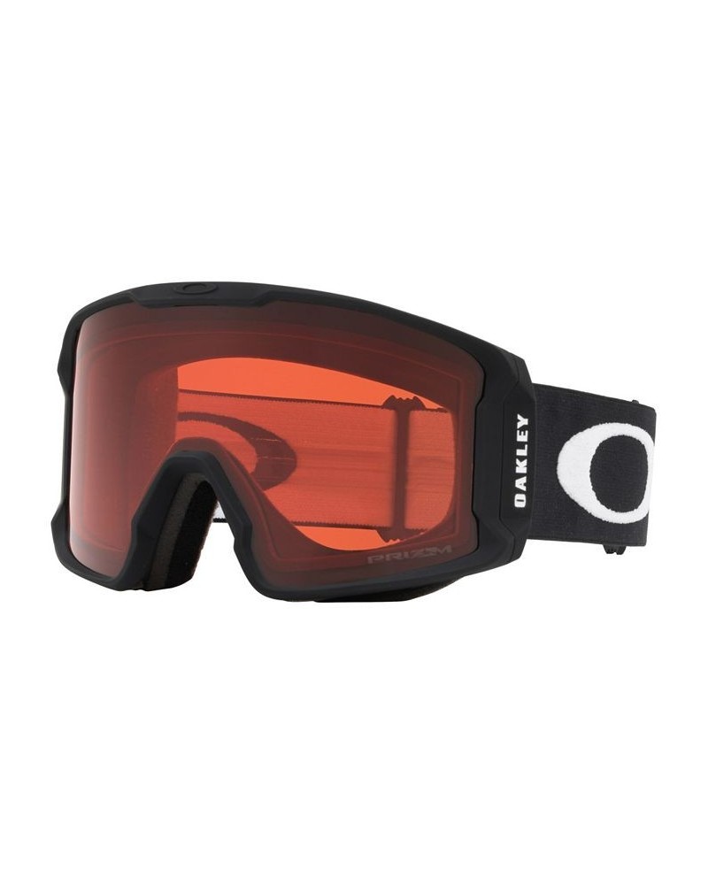 Men's Line Miner Snow Goggles OO7070 Black $30.39 Mens