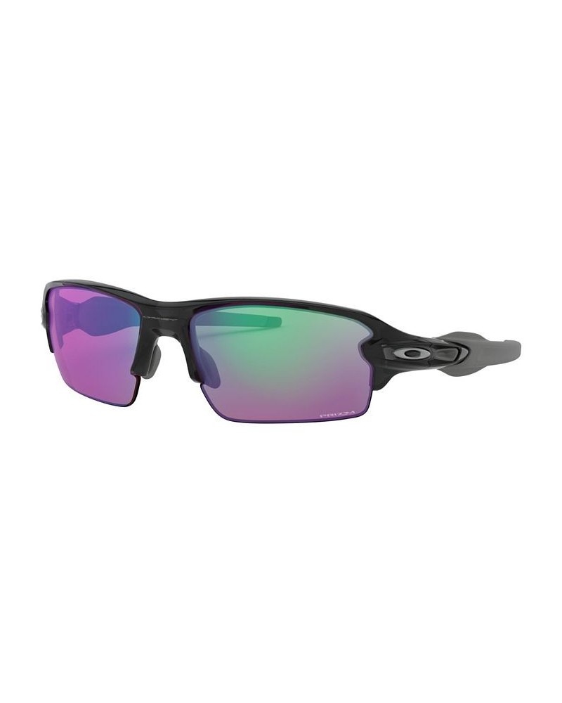 Men's Low Bridge Fit Sunglasses OO9271 Flak 2.0 61 Black $52.92 Mens