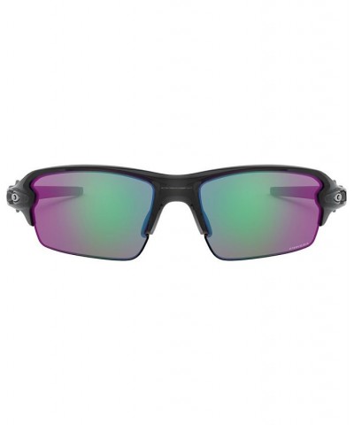 Men's Low Bridge Fit Sunglasses OO9271 Flak 2.0 61 Black $52.92 Mens