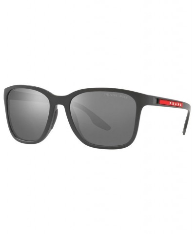 Men's Polarized Sunglasses PS 02WS 57 Gray Rubber $47.40 Mens