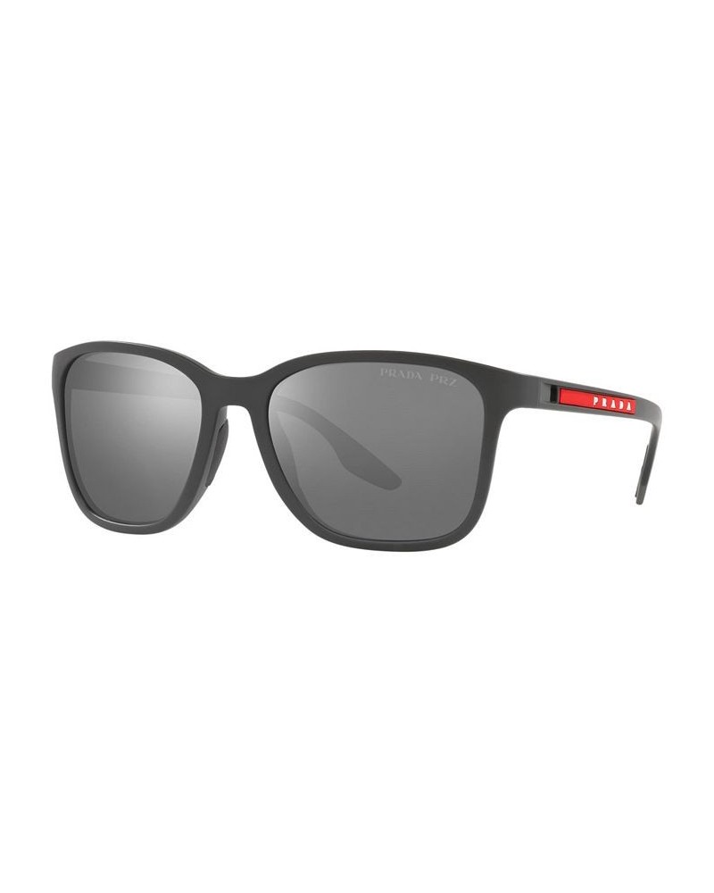 Men's Polarized Sunglasses PS 02WS 57 Gray Rubber $47.40 Mens