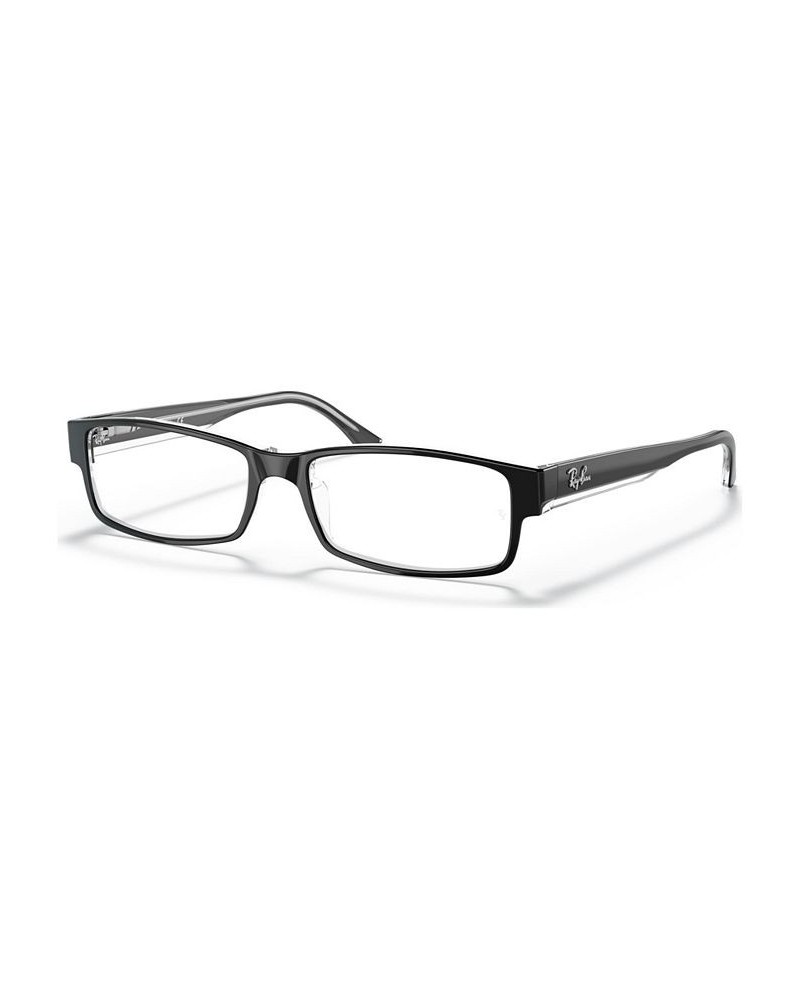 RX5114 Unisex Rectangle Eyeglasses Black $18.26 Unisex