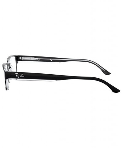 RX5114 Unisex Rectangle Eyeglasses Black $18.26 Unisex