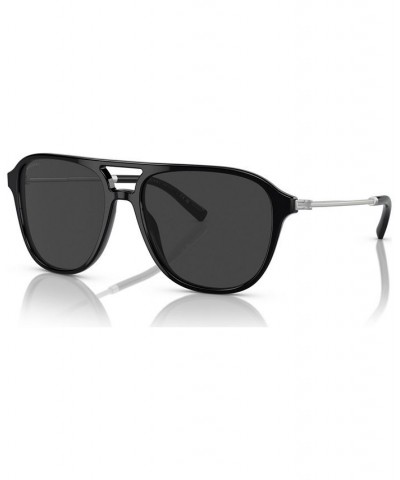 Men's Polarized Sunglasses BV7038 Black $100.47 Mens