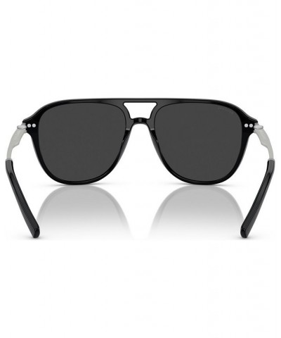 Men's Polarized Sunglasses BV7038 Black $100.47 Mens