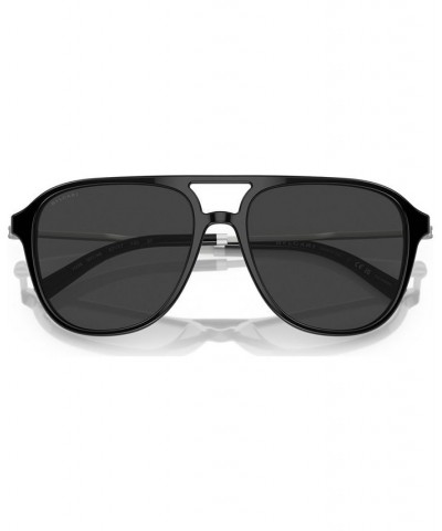 Men's Polarized Sunglasses BV7038 Black $100.47 Mens