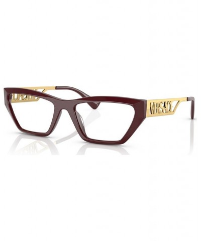 Women's Irregular Eyeglasses VE3327U53-X Bordeaux $59.43 Womens