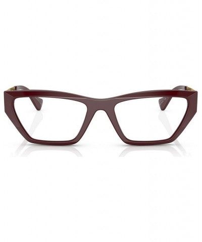 Women's Irregular Eyeglasses VE3327U53-X Bordeaux $59.43 Womens