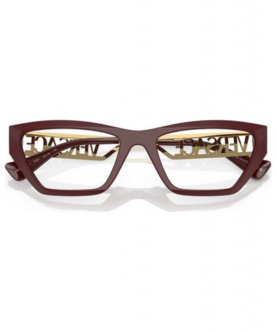 Women's Irregular Eyeglasses VE3327U53-X Bordeaux $59.43 Womens