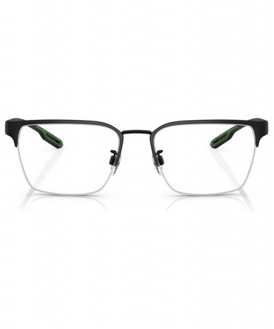 Men's Square Eyeglasses EA113756-O Matte Black $30.97 Mens