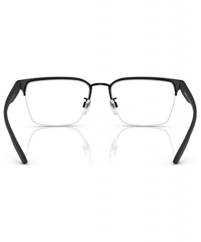 Men's Square Eyeglasses EA113756-O Matte Black $30.97 Mens