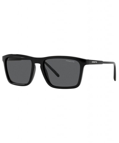 Men's Sunglasses AN4283 56 BLACK/DARK GREY $9.84 Mens