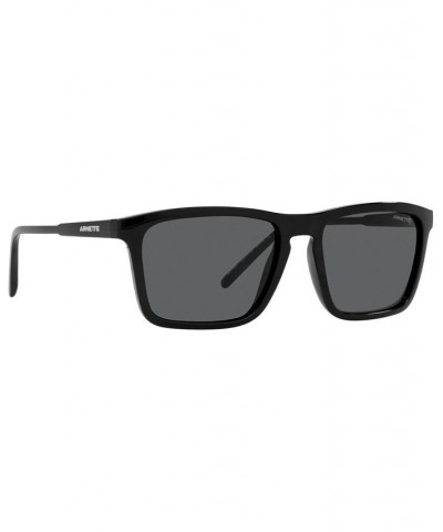 Men's Sunglasses AN4283 56 BLACK/DARK GREY $9.84 Mens