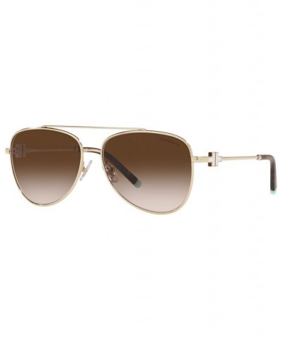 Women's Sunglasses TF3080 59 Pale Gold-Tone $56.68 Womens