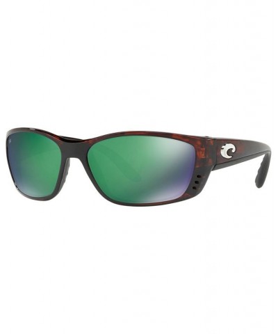 Polarized Sunglasses FISCH 64P TORTOISE BROWN/GREEN MIR POL $30.03 Unisex