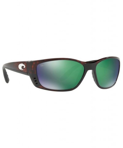 Polarized Sunglasses FISCH 64P TORTOISE BROWN/GREEN MIR POL $30.03 Unisex