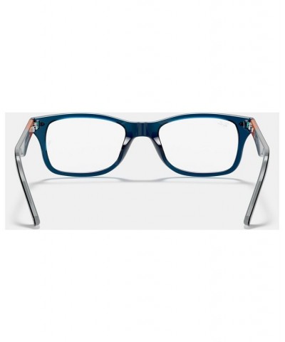 RX5228 Unisex Square Eyeglasses Blue $19.10 Unisex