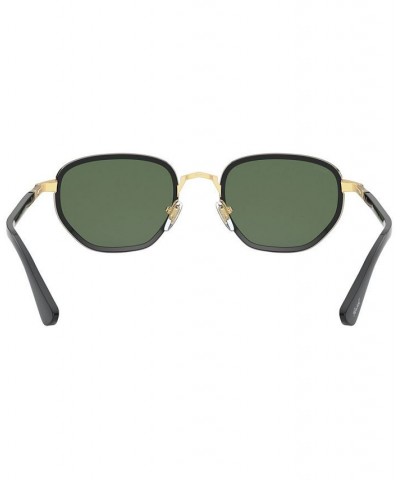 Polarized Sunglasses 0PO2471S10975850W BLACK/GREEN POLAR $110.60 Unisex