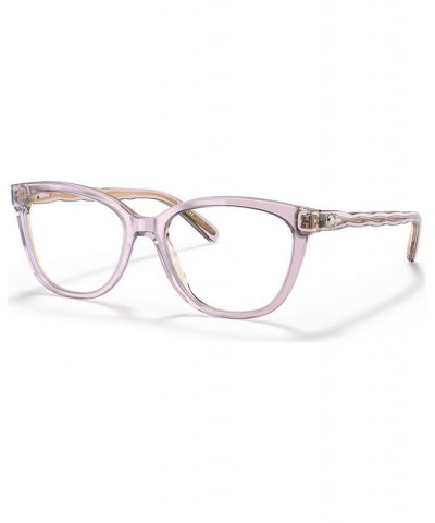 Women's Square Eyeglasses HC618653-O Transparent Blue $45.98 Womens