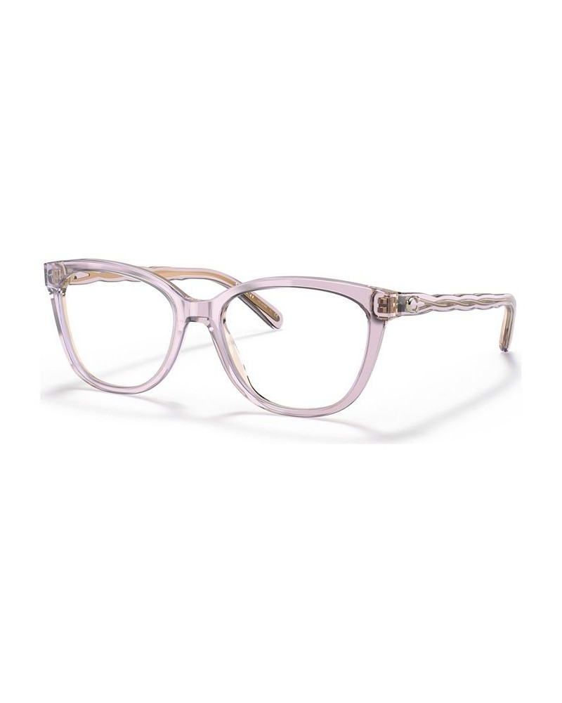 Women's Square Eyeglasses HC618653-O Transparent Blue $45.98 Womens