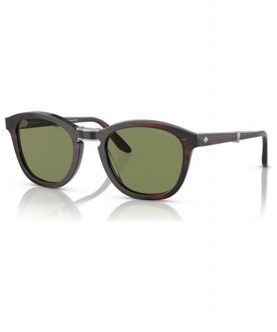 Men's Sunglasses AR817051-X Striped Brown $160.23 Mens