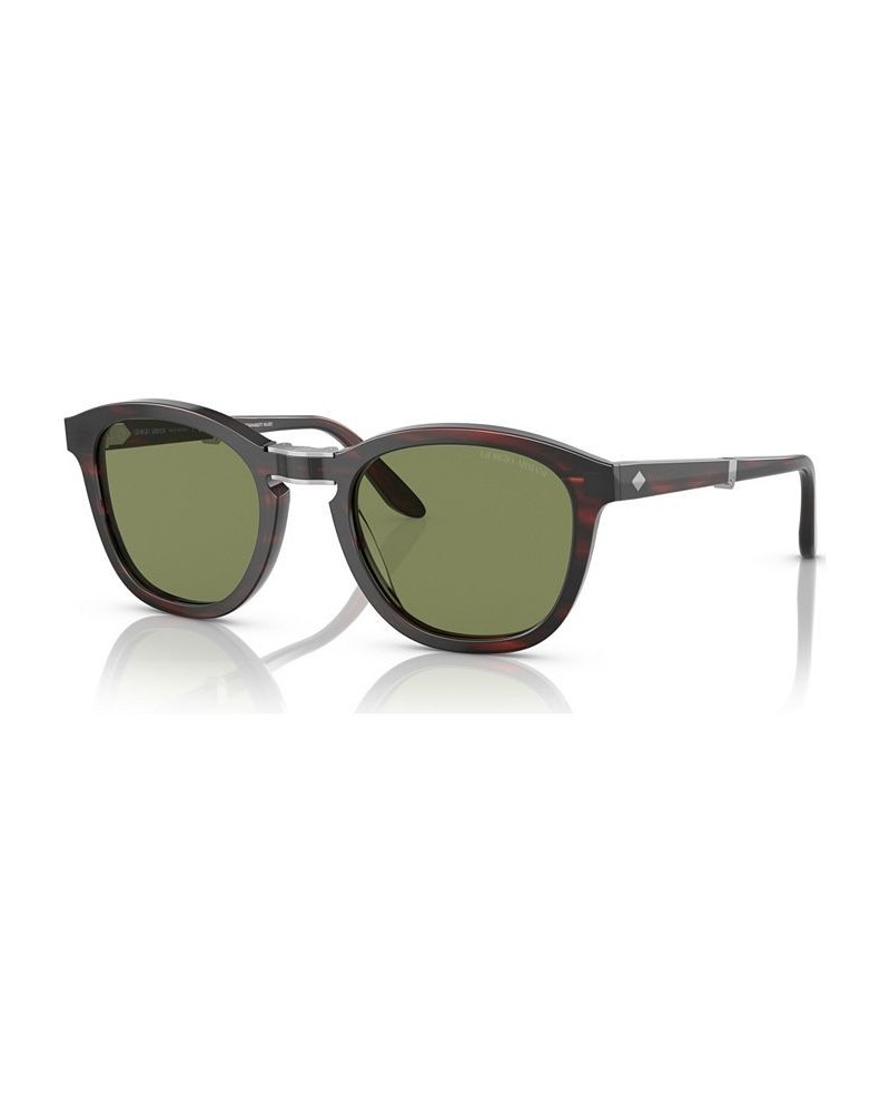 Men's Sunglasses AR817051-X Striped Brown $160.23 Mens