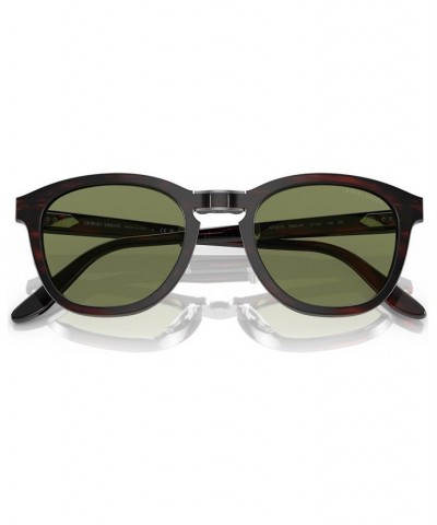 Men's Sunglasses AR817051-X Striped Brown $160.23 Mens