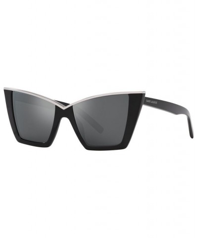 Women's SL 570 Sunglasses YS00043554-X 54 Black/Silver $66.50 Womens