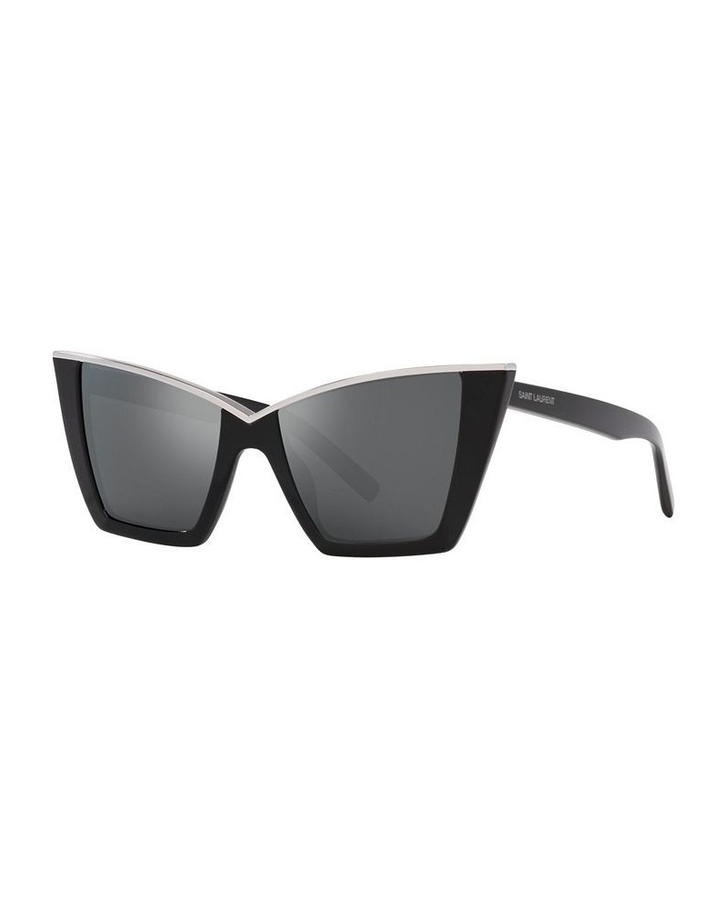 Women's SL 570 Sunglasses YS00043554-X 54 Black/Silver $66.50 Womens