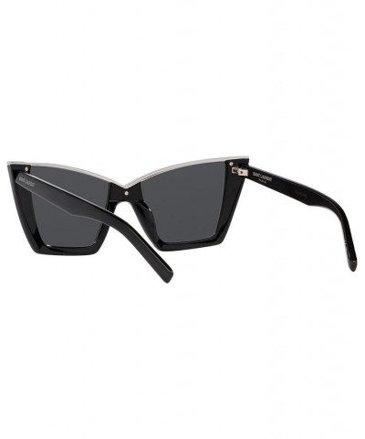 Women's SL 570 Sunglasses YS00043554-X 54 Black/Silver $66.50 Womens