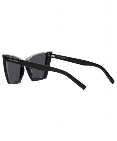 Women's SL 570 Sunglasses YS00043554-X 54 Black/Silver $66.50 Womens