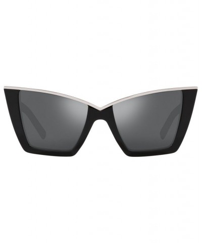 Women's SL 570 Sunglasses YS00043554-X 54 Black/Silver $66.50 Womens