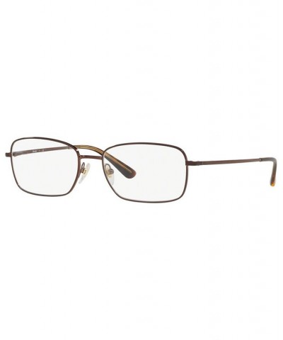 SF2291 Men's Rectangle Eyeglasses Brown $9.23 Mens