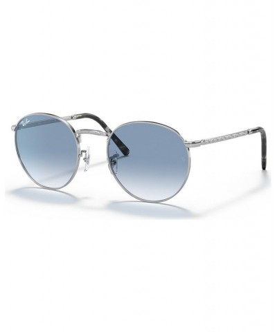 Unisex New Round Sunglasses RB363753-Y Silver Tone $42.72 Unisex